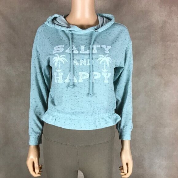 SALTY & HAPPY Beach Hoodie NWT XL - Picture 2 of 10